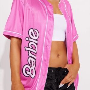 Barbie Baseball Jersey West Coast Pink White Boston Red Sox Shirt XL